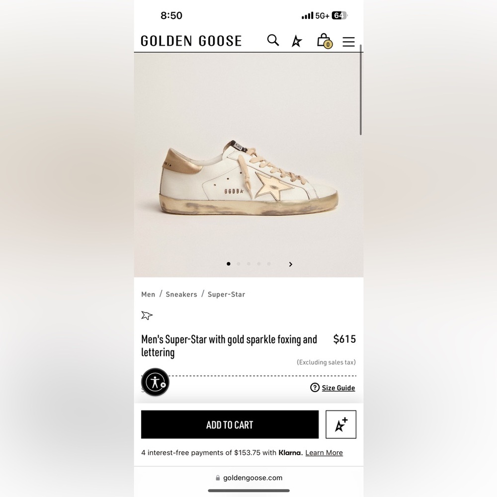 Golden goose men sneakers. Size is 42 used but good condition
